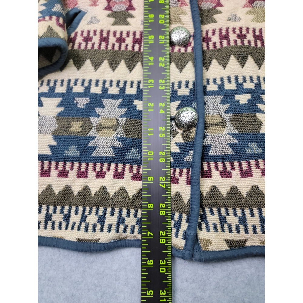 Vintage Fashion Bug Womens Jacket Tapestry Size 18/20 Aztec Southwestern Coat - Picture 6 of 9
